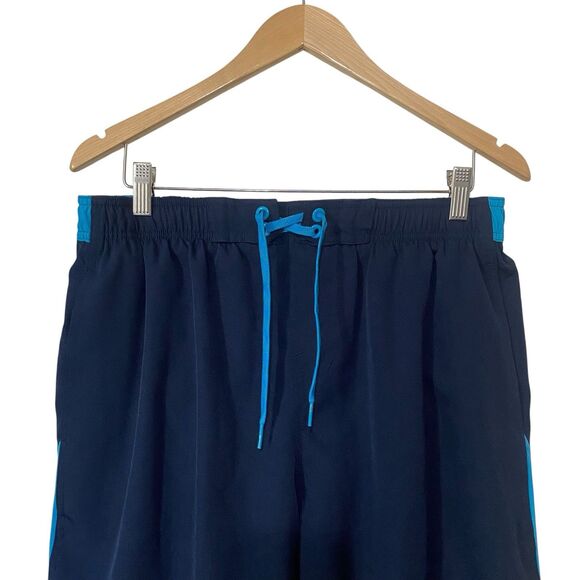 Nike Mens Size XL Repel Swim Trunks Board Shorts Elastic Waist Drawstring Blue - Picture 2 of 9